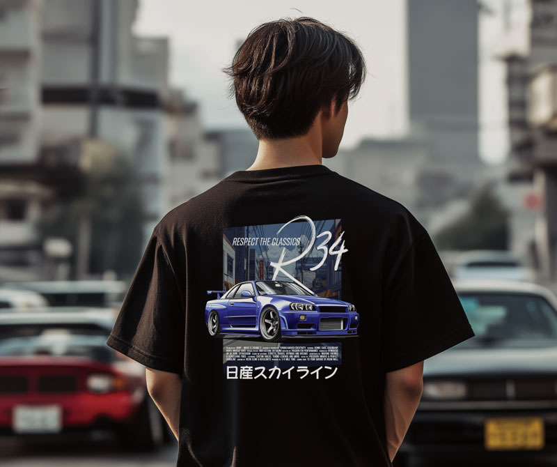Koszulka Nissan Skyline R34